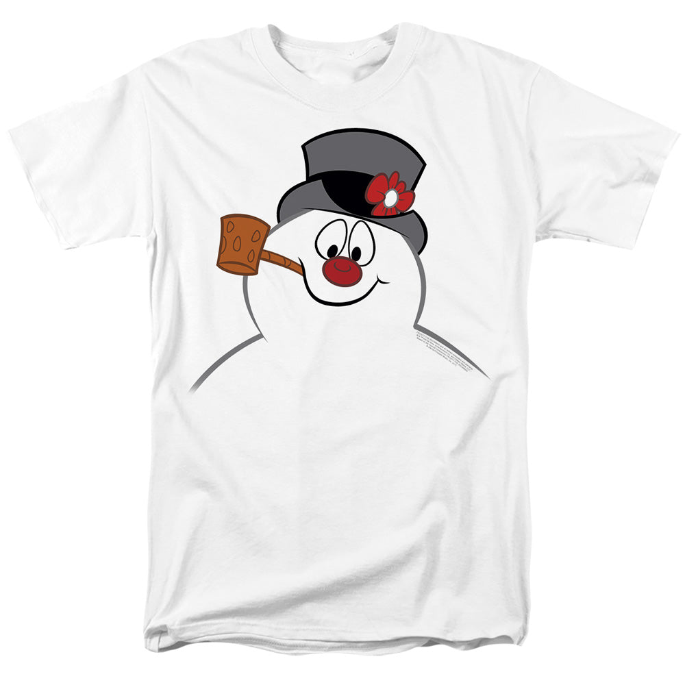 Frosty The Snowman Frosty Face Mens T Shirt White Officially Licensed