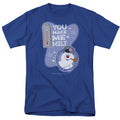 Frosty The Snowman Melt Mens T Shirt Royal Blue Officially Licensed
