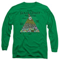 Elf Food Pyramid Mens Long Sleeve Shirt Kelly Green Officially Licensed Officially Licensed