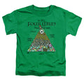 Elf Food Pyramid Toddler Kids Youth T Shirt Kelly Green Officially Licensed