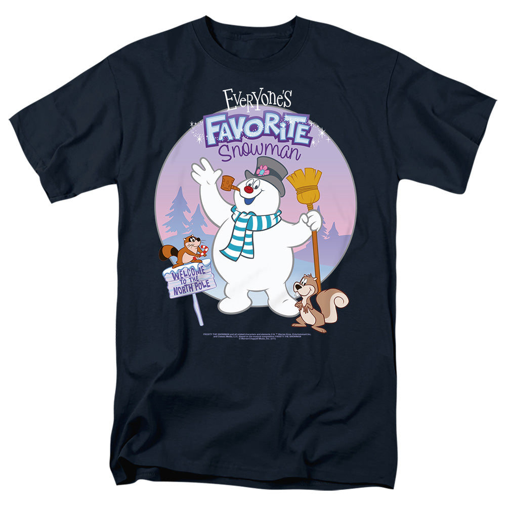 Frosty The Snowman Favorite Mens T Shirt Slate Officially Licensed