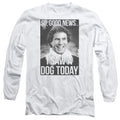 Elf Must Love Dogs Mens Long Sleeve Shirt White Officially Licensed Officially Licensed