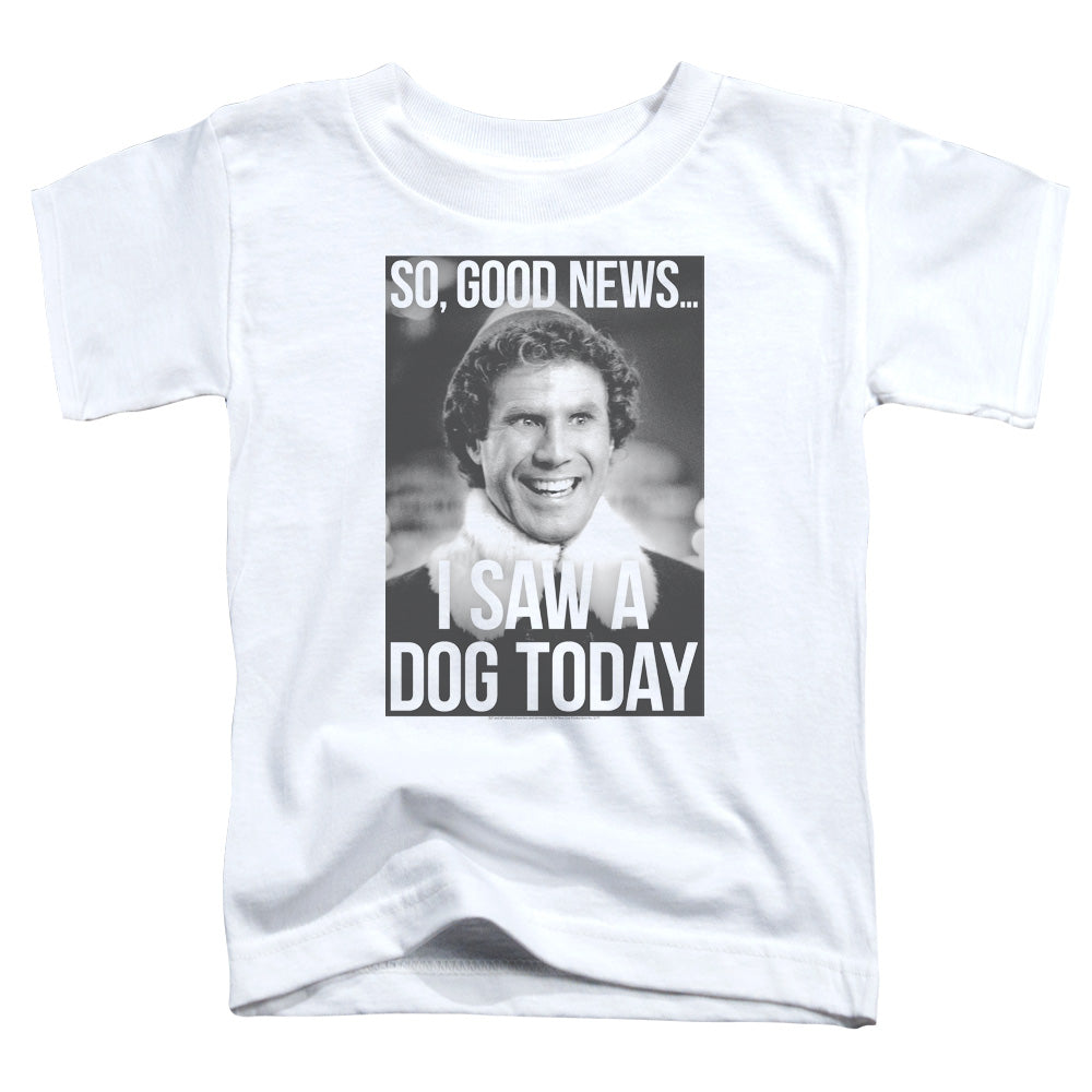 Elf Must Love Dogs Toddler Kids Youth T Shirt White Officially Licensed