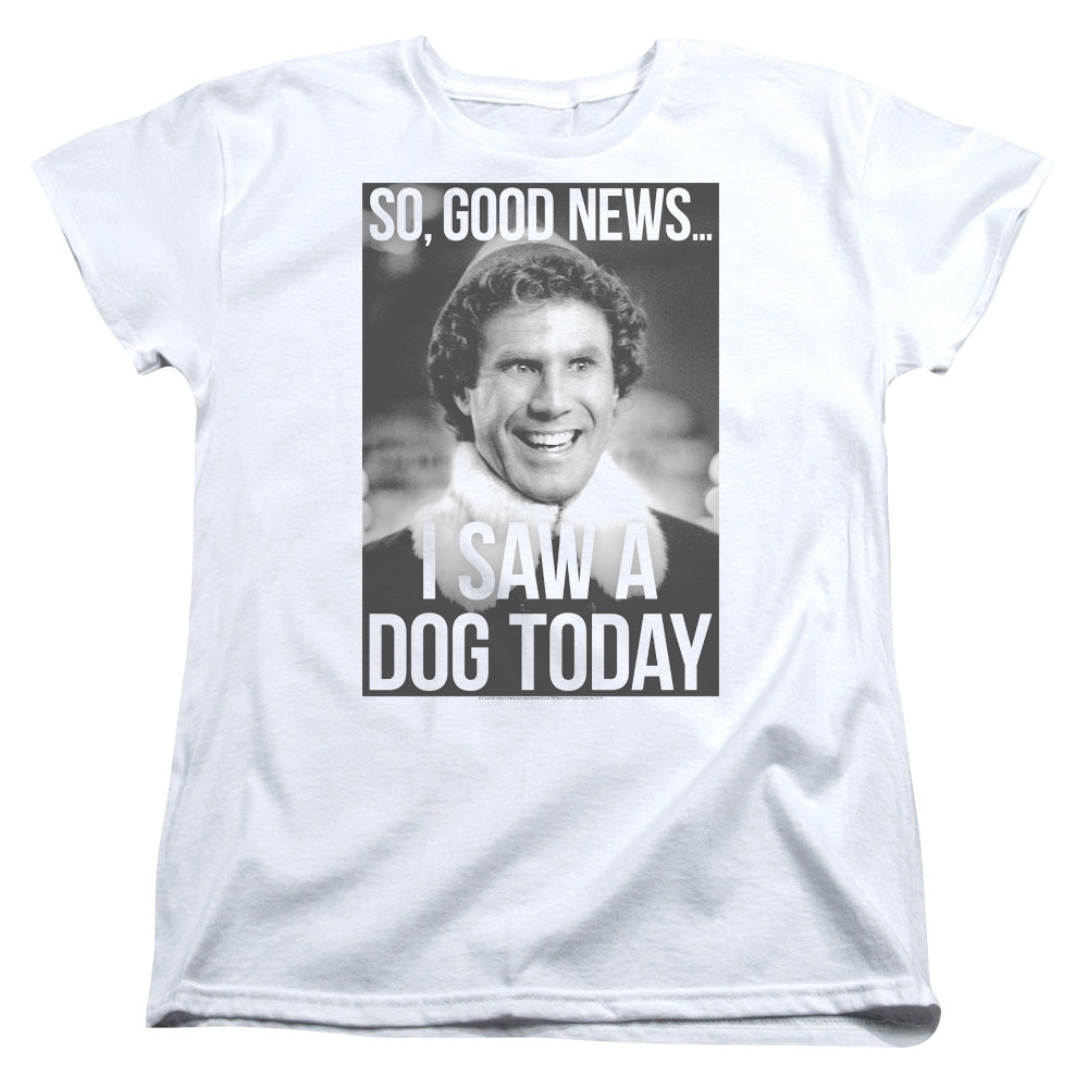 Elf Must Love Dogs Womens T Shirt White Officially Licensed