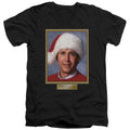 Christmas Vacation Hallelujah Mens Slim Fit V-Neck T Shirt Black Officially Licensed