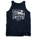 Christmas Vacation You Serious Clark Mens Tank Top Shirt Navy Blue Officially Licensed