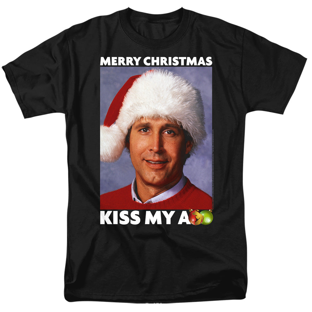 Christmas Vacation Merry Kiss Mens T Shirt Black Officially Licensed
