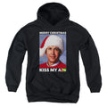 Christmas Vacation Merry Kiss Kids Youth Hoodie Black Officially Licensed