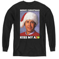 Christmas Vacation Merry Kiss Long Sleeve Kids Youth T Shirt Black Officially Licensed