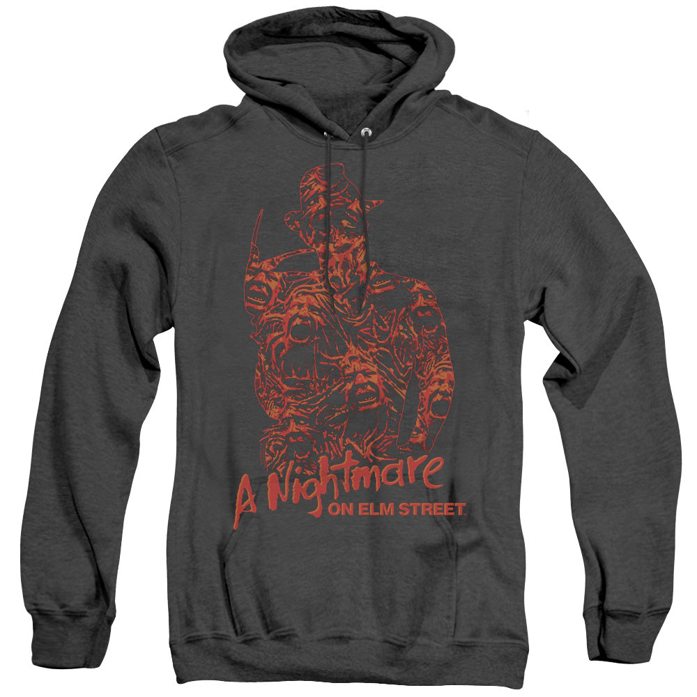 Nightmare On Elm Street Chest Of Souls Heather Mens Hoodie Black Officially Licensed