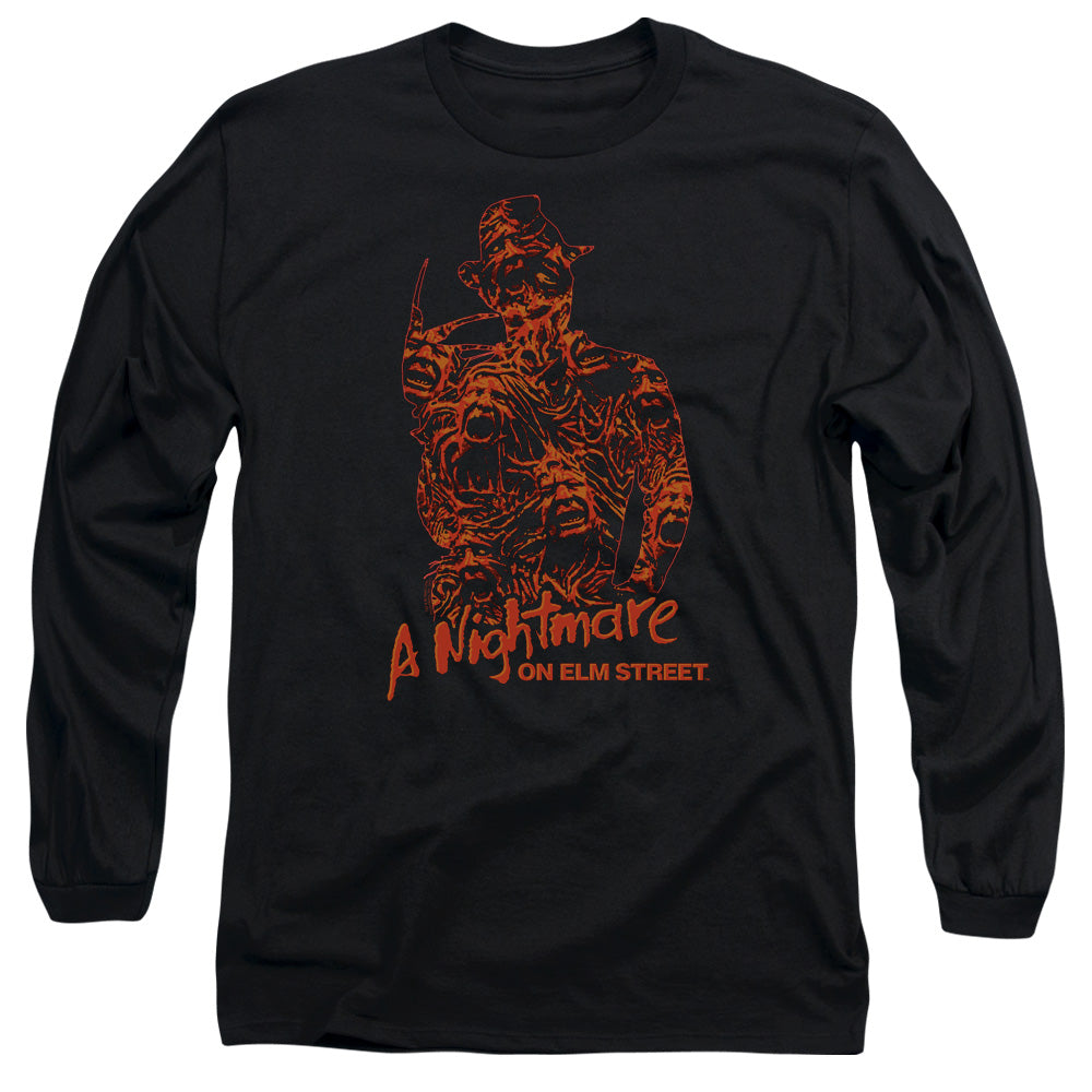Nightmare On Elm Street Chest Of Souls Mens Long Sleeve Shirt Black Officially Licensed