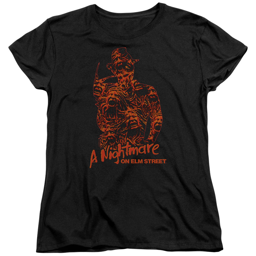 Nightmare On Elm Street Chest Of Souls Womens T Shirt Black Officially Licensed
