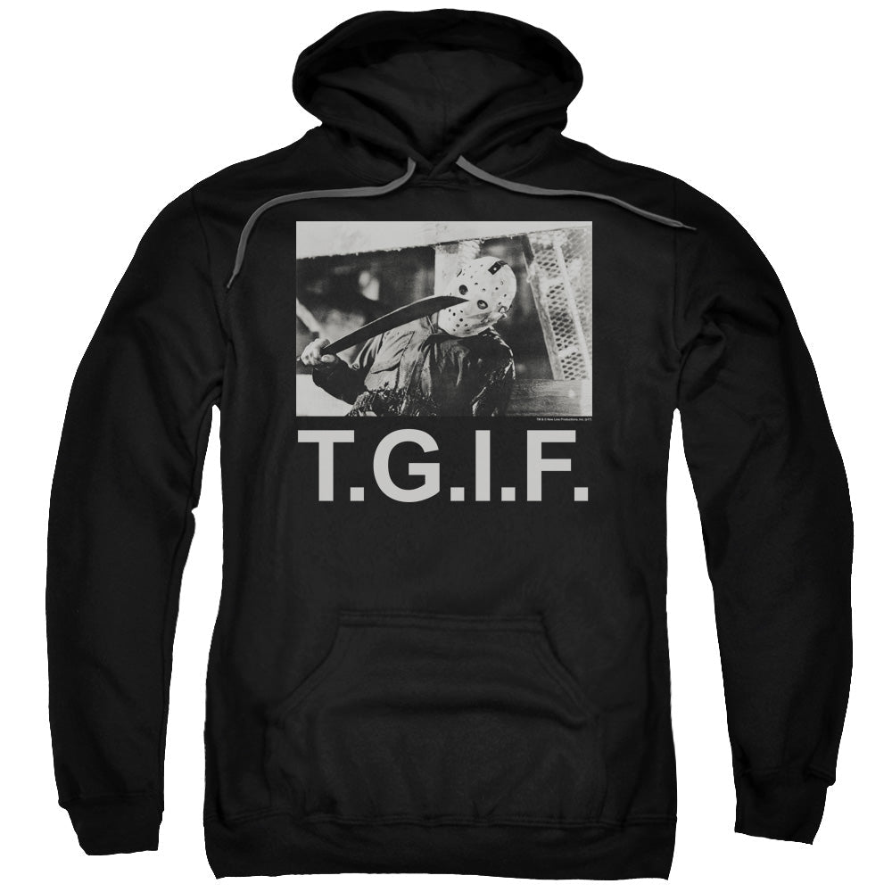 Friday The 13Th Tgif Mens Hoodie Black Officially Licensed