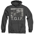 Friday The 13Th Tgif Heather Mens Hoodie Black Officially Licensed