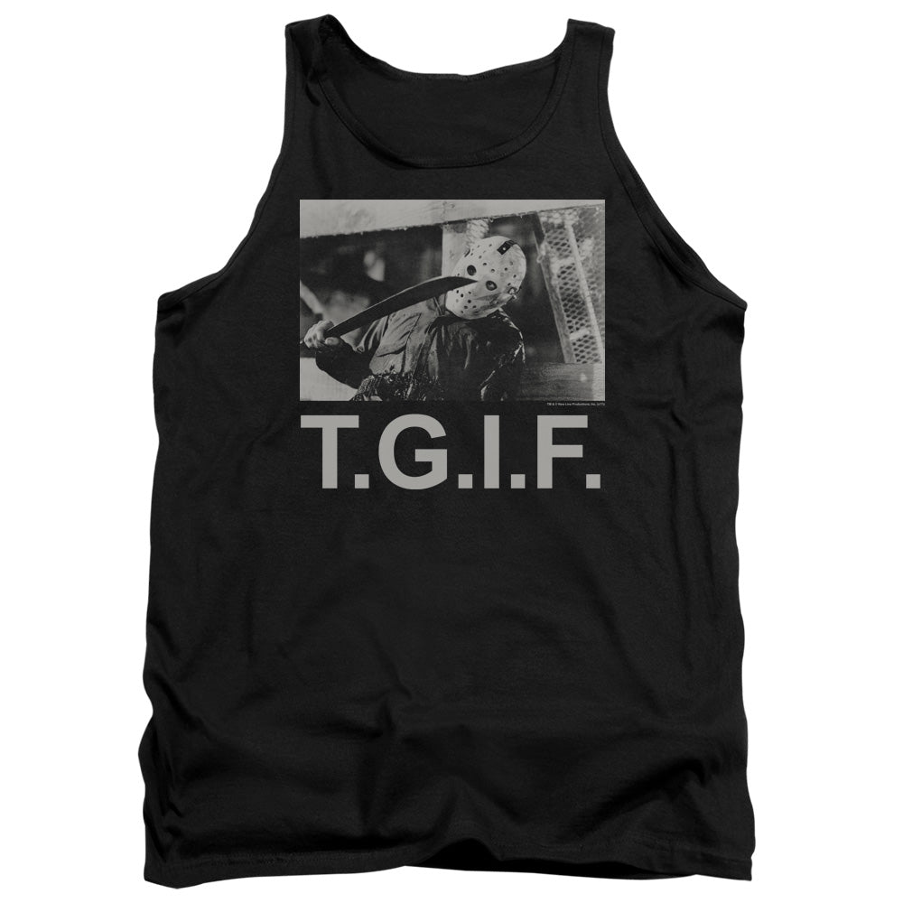 Friday The 13Th Tgif Mens Tank Top Shirt Black Officially Licensed