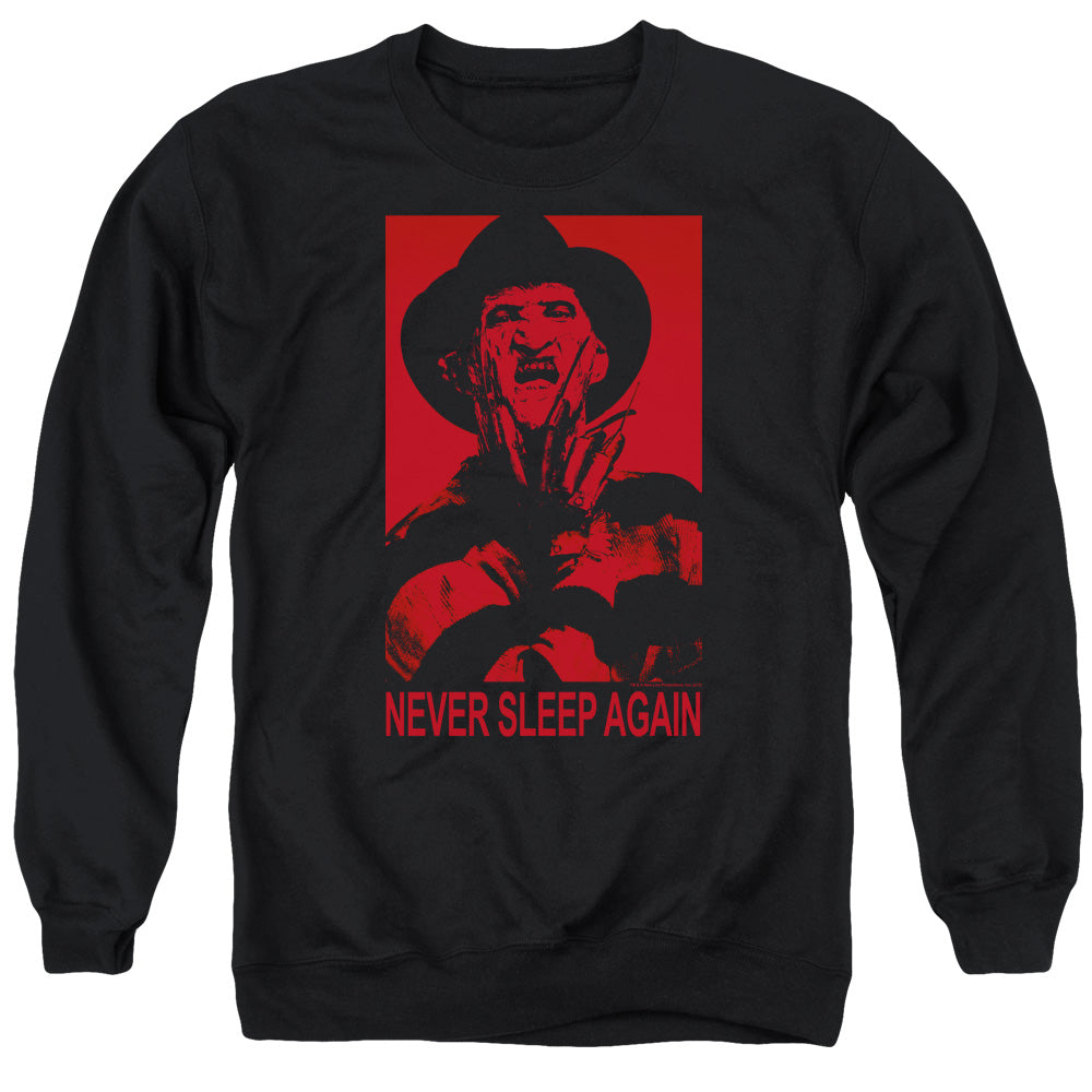 Nightmare On Elm Street Never Sleep Again Mens Crewneck Sweatshirt Black Officially Licensed