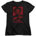 Nightmare On Elm Street Never Sleep Again Womens T Shirt Black Officially Licensed