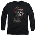 Friday The 13Th I Wish It Was Friday Mens Long Sleeve Shirt Black Officially Licensed Officially Licensed