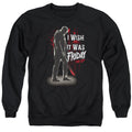 Friday The 13Th I Wish It Was Friday Mens Crewneck Sweatshirt Black