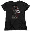 Friday The 13th I Wish It Was Friday Womens T Shirt Black Officially Licensed