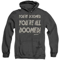 Friday The 13Th Doomed Heather Mens Hoodie Black Officially Licensed