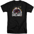 Friday The 13Th Follow Your Dreams Mens Tall T Shirt Black Officially Licensed