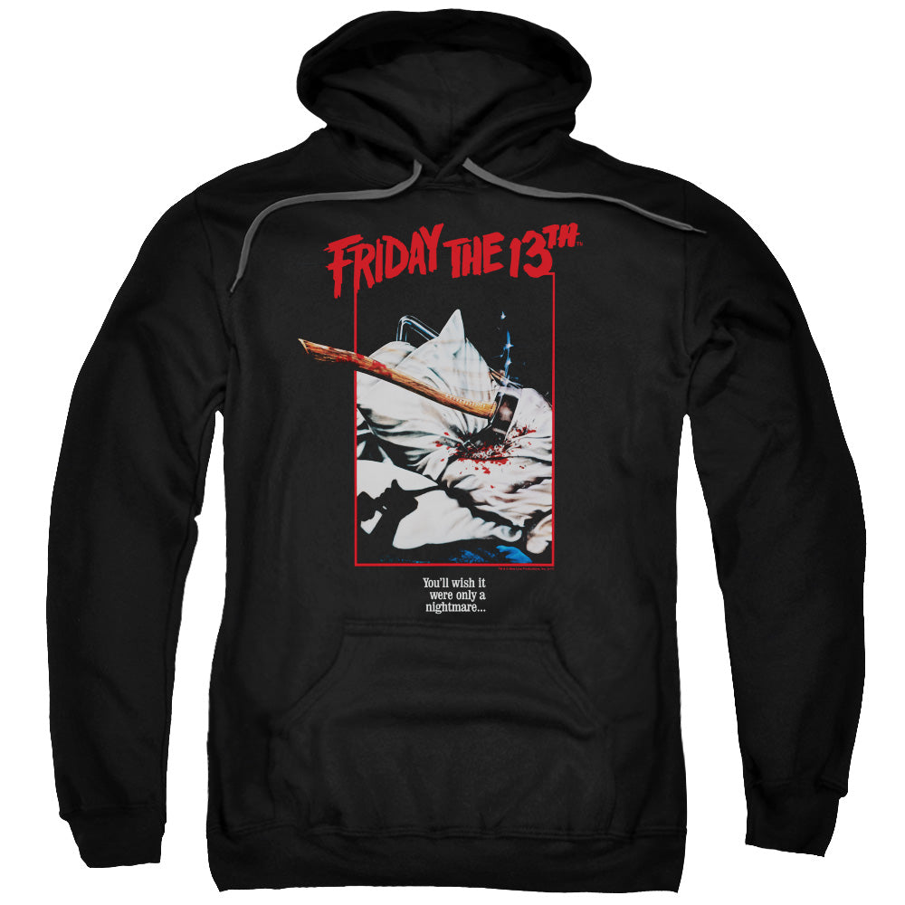 Friday The 13Th Axe Poster Mens Hoodie Black Officially Licensed