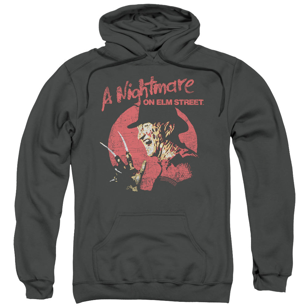 Nightmare On Elm Street Freddy Circle Mens Hoodie Charcoal Officially Licensed