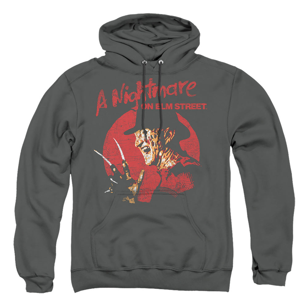 Nightmare On Elm Street Freddy Circle Mens Hoodie Charcoal Officially Licensed