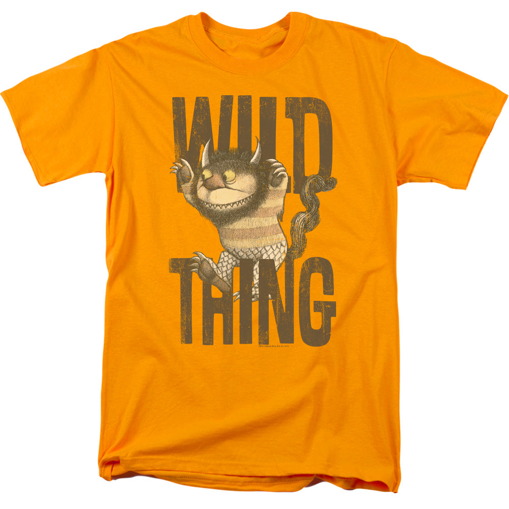 Where The Wild Things Are Wild Thing Mens T Shirt Gold Officially Licensed