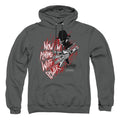 Nightmare On Elm Street Playing With Power Mens Hoodie Charcoal Officially Licensed