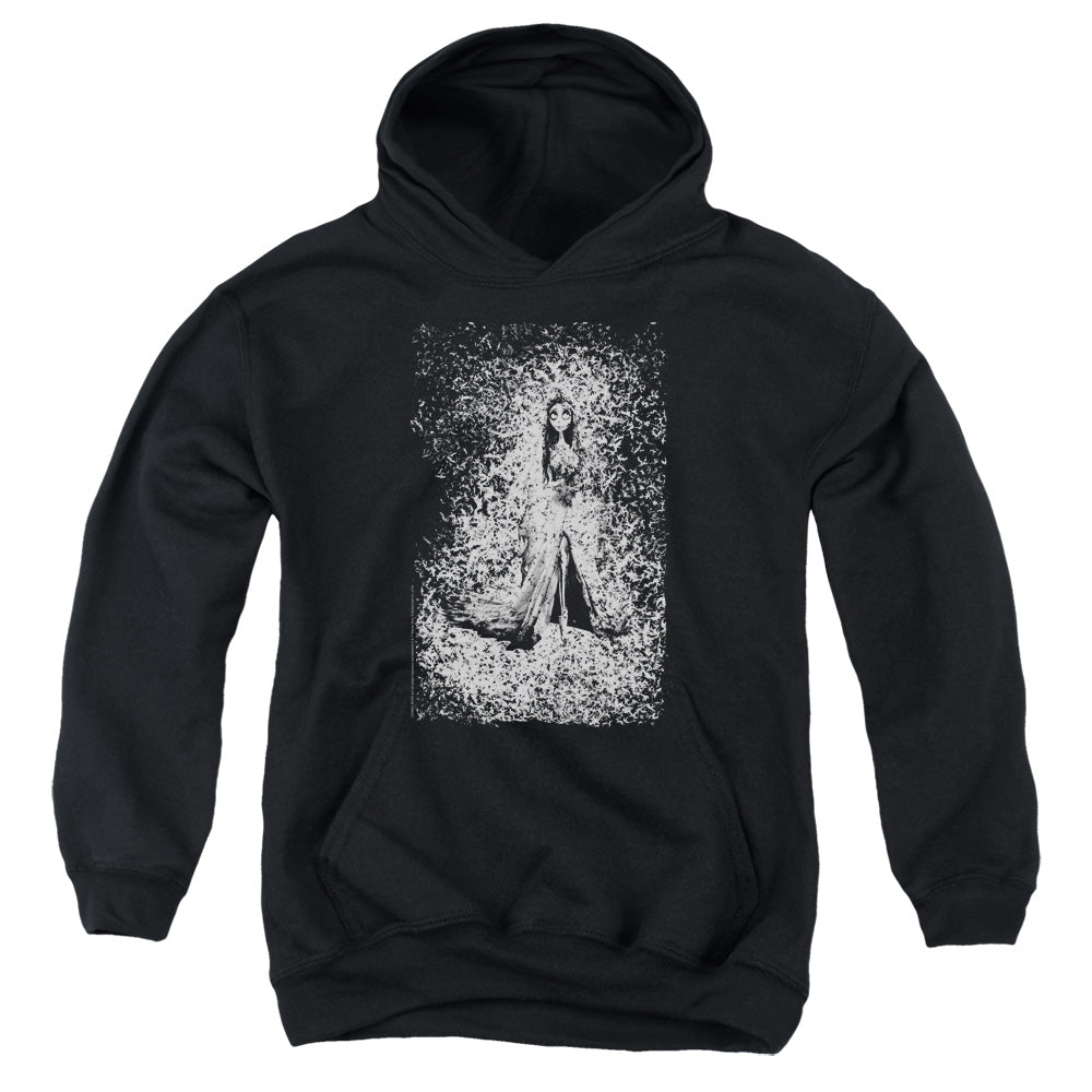 Corpse Bride Bird Dissolve Kids Youth Hoodie Black Officially Licensed