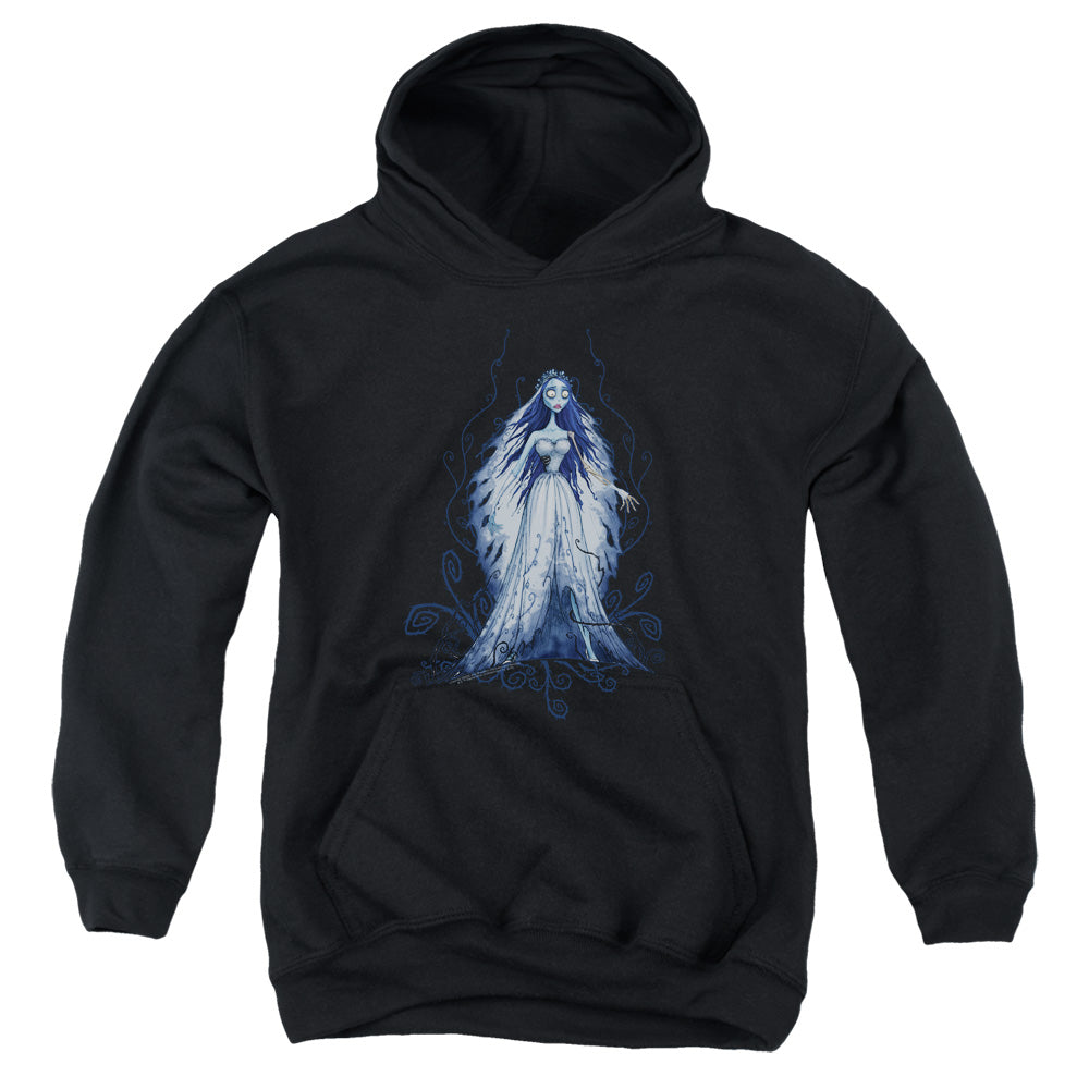 Corpse Bride Vines Kids Youth Hoodie Black Officially Licensed