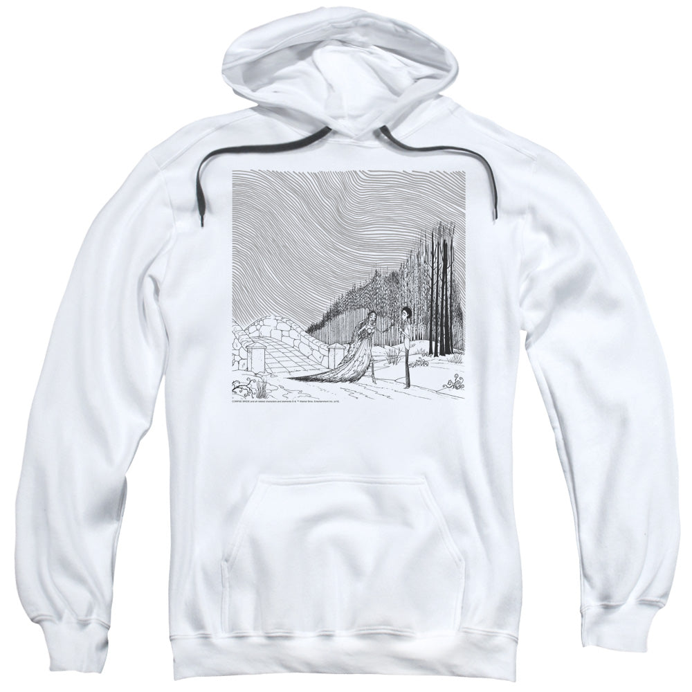 Corpse Bride My Darling Mens Hoodie White Officially Licensed