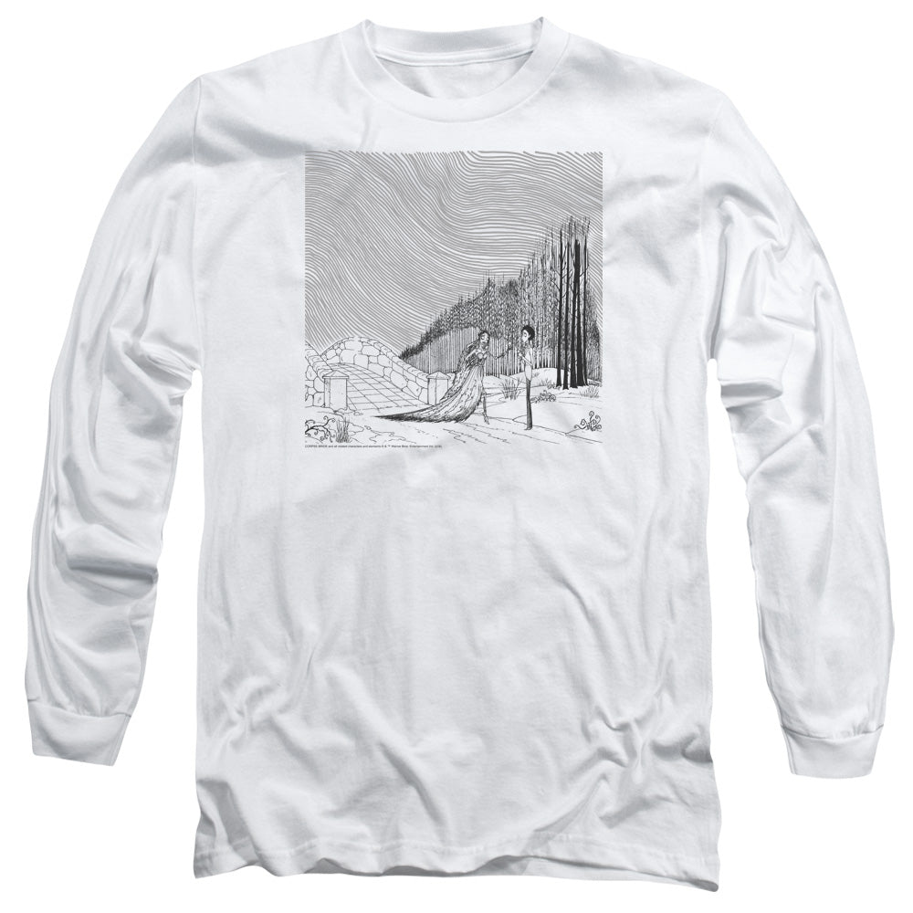 Corpse Bride My Darling Mens Long Sleeve Shirt White Officially Licensed Officially Licensed
