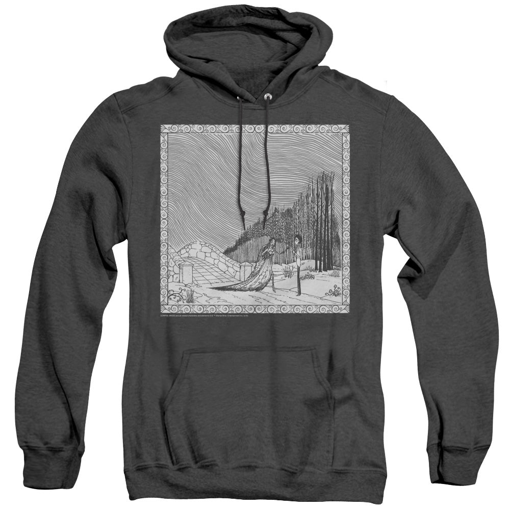 Corpse Bride My Darling Heather Mens Hoodie Black Officially Licensed