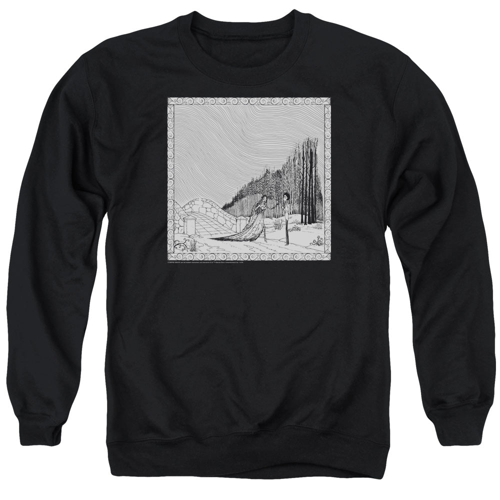 Corpse Bride My Darling Mens Crewneck Sweatshirt Black Officially Licensed