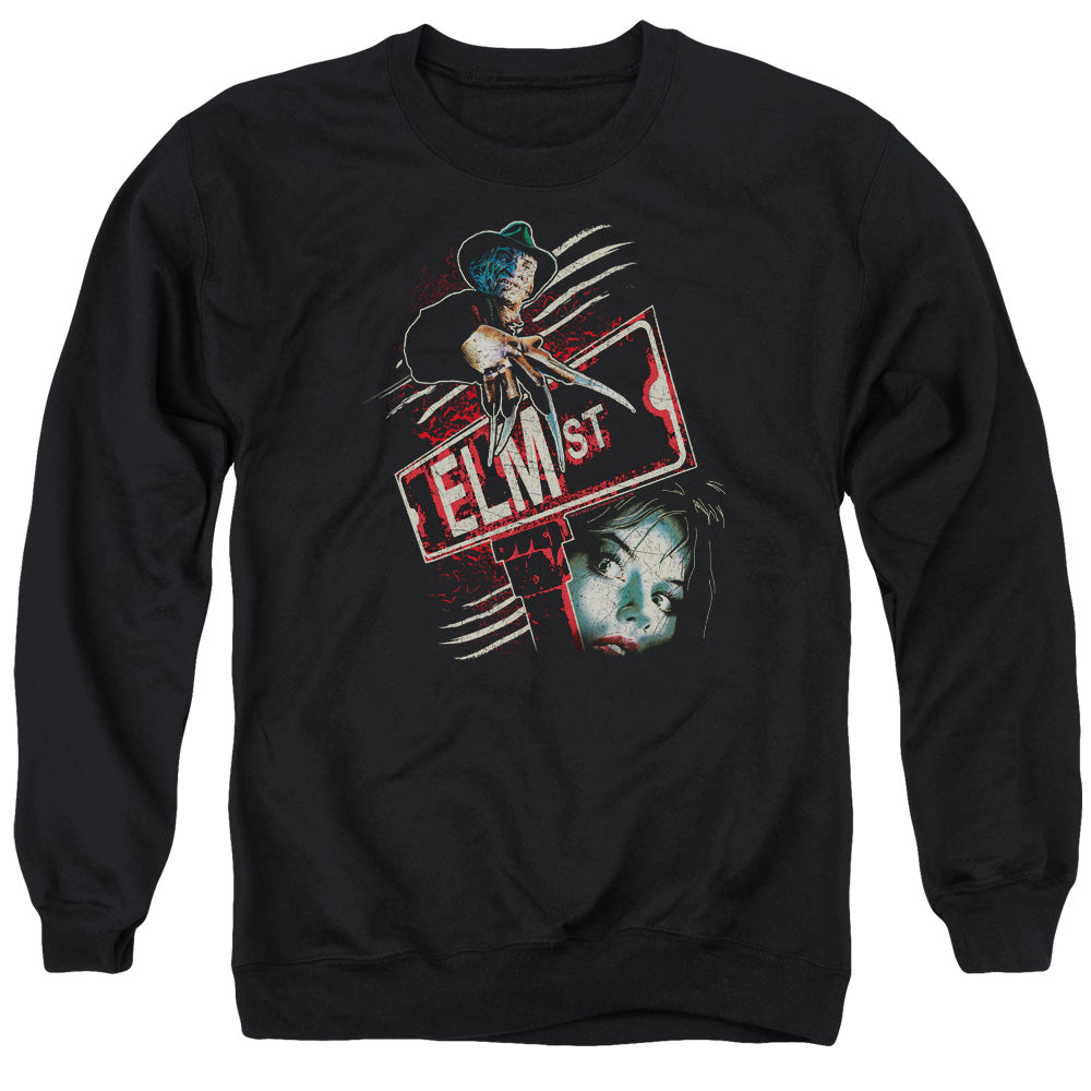 Nightmare On Elm Street Elm St Mens Crewneck Sweatshirt Black Officially Licensed
