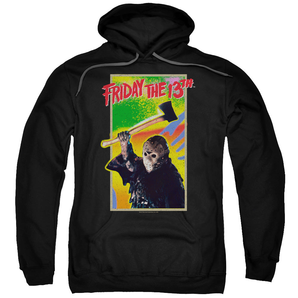 Friday The 13Th Retro Game Mens Hoodie Black Officially Licensed