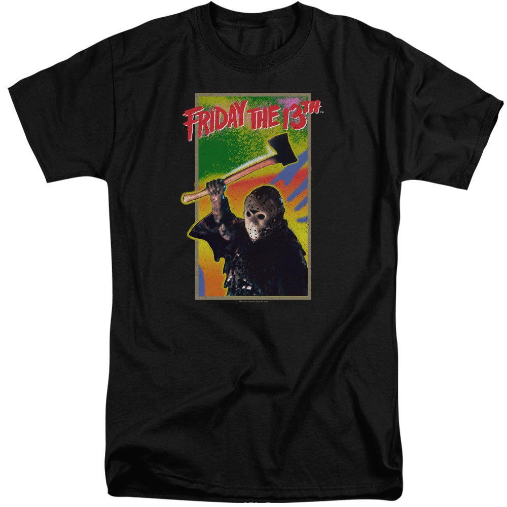 Friday The 13Th Retro Game Mens Tall T Shirt Black Officially Licensed