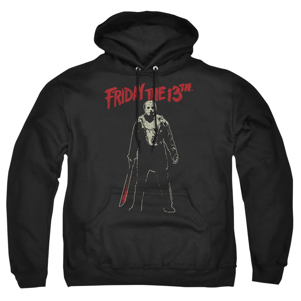 Friday The 13Th Chchch Ahahah Mens Hoodie Black Officially Licensed