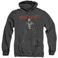 Friday The 13Th Chchch Ahahah Heather Mens Hoodie Black Officially Licensed