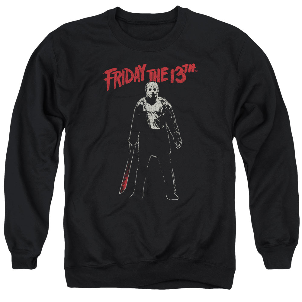 Friday The 13Th Chchch Ahahah Mens Crewneck Sweatshirt Black