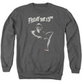 Friday The 13Th Ax Mens Crewneck Sweatshirt Charcoal