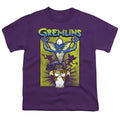 Gremlins Be Afraid Kids Youth T Shirt Purple Officially Licensed