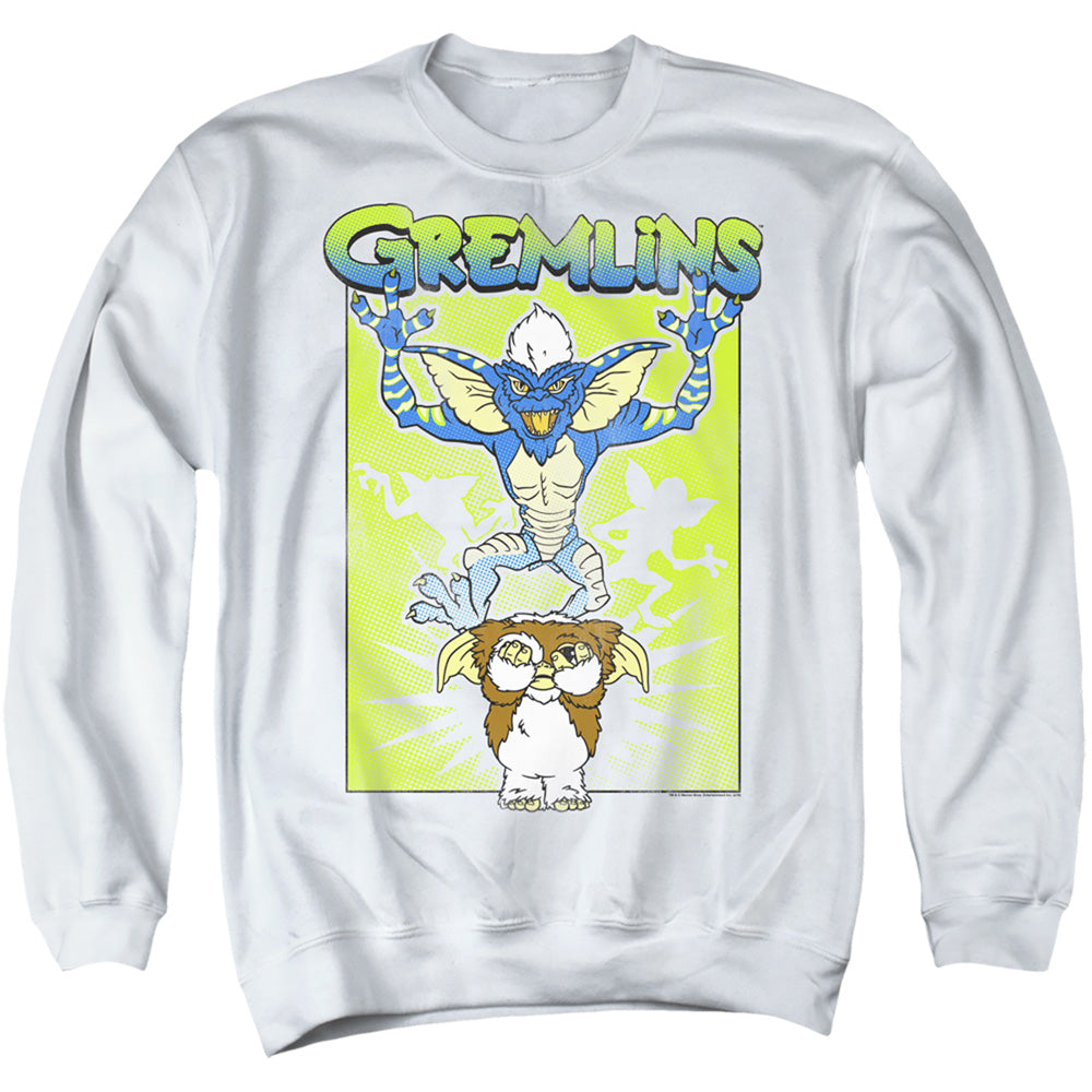 Gremlins Be Afraid Mens Crewneck Sweatshirt White Officially Licensed