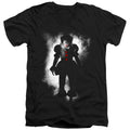 IT Floater Mens Slim Fit V-Neck T Shirt Black Officially Licensed