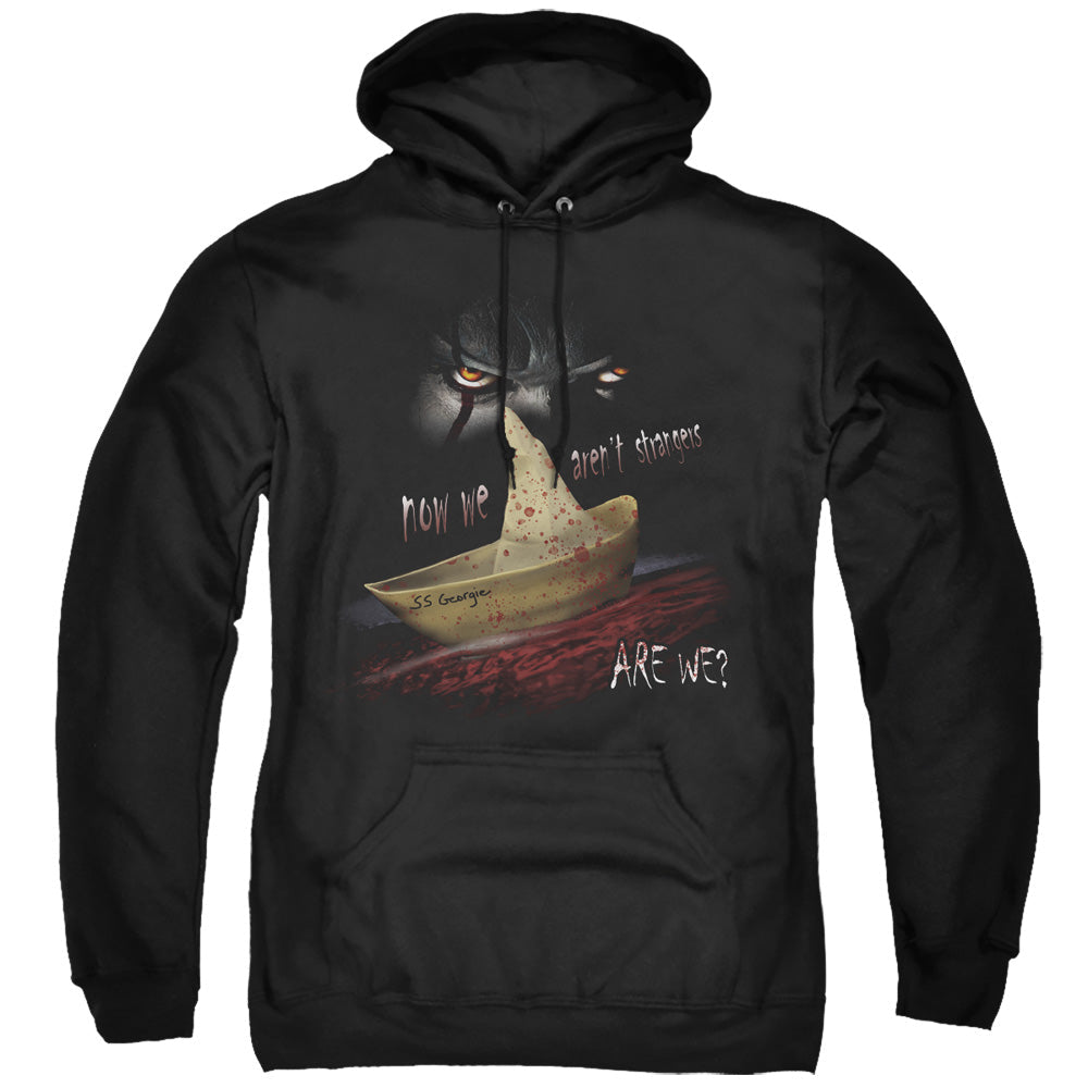 IT Now We Arent Strangers Mens Hoodie Black Officially Licensed