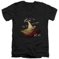 IT Now We Arent Strangers Mens Slim Fit V-Neck T Shirt Black Officially Licensed