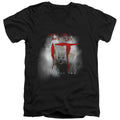 IT 2 Come Back And Play Mens Slim Fit V-Neck T Shirt Black Officially Licensed